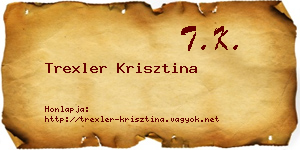 Trexler Krisztina névjegykártya
