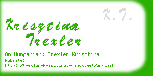 krisztina trexler business card